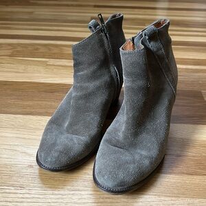 Madewell Suede and Leather 3” Heeled Boots